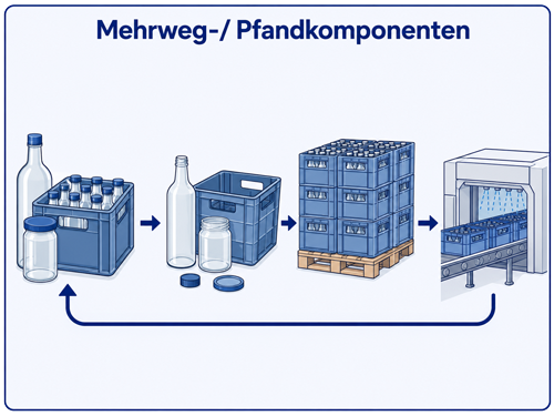 Beispielbild: Mehrweg-/Pfandkomponente