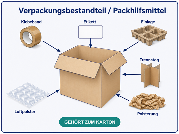 Beispielbild: Verpackungsbestandteil / Packhilfsmittel